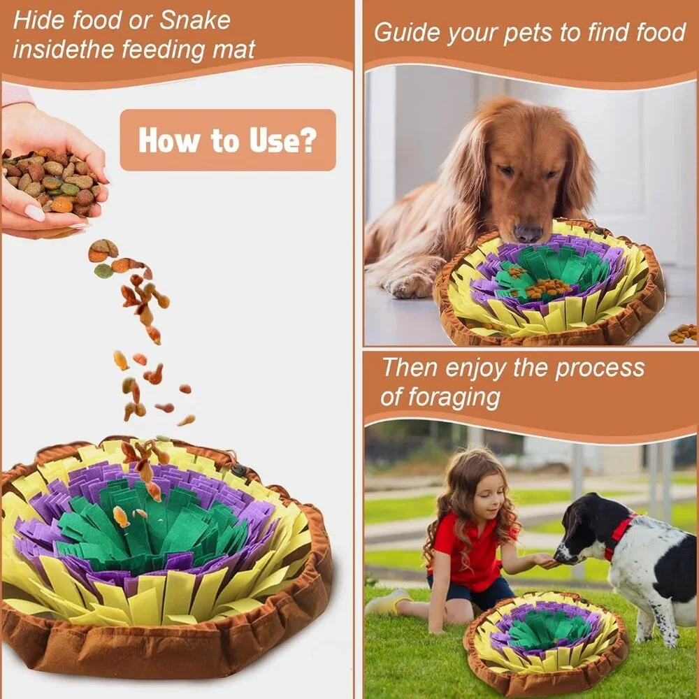 NWOT IFOYO Portable Washable Dog Snuffle Mat Interactive Puzzle Toy